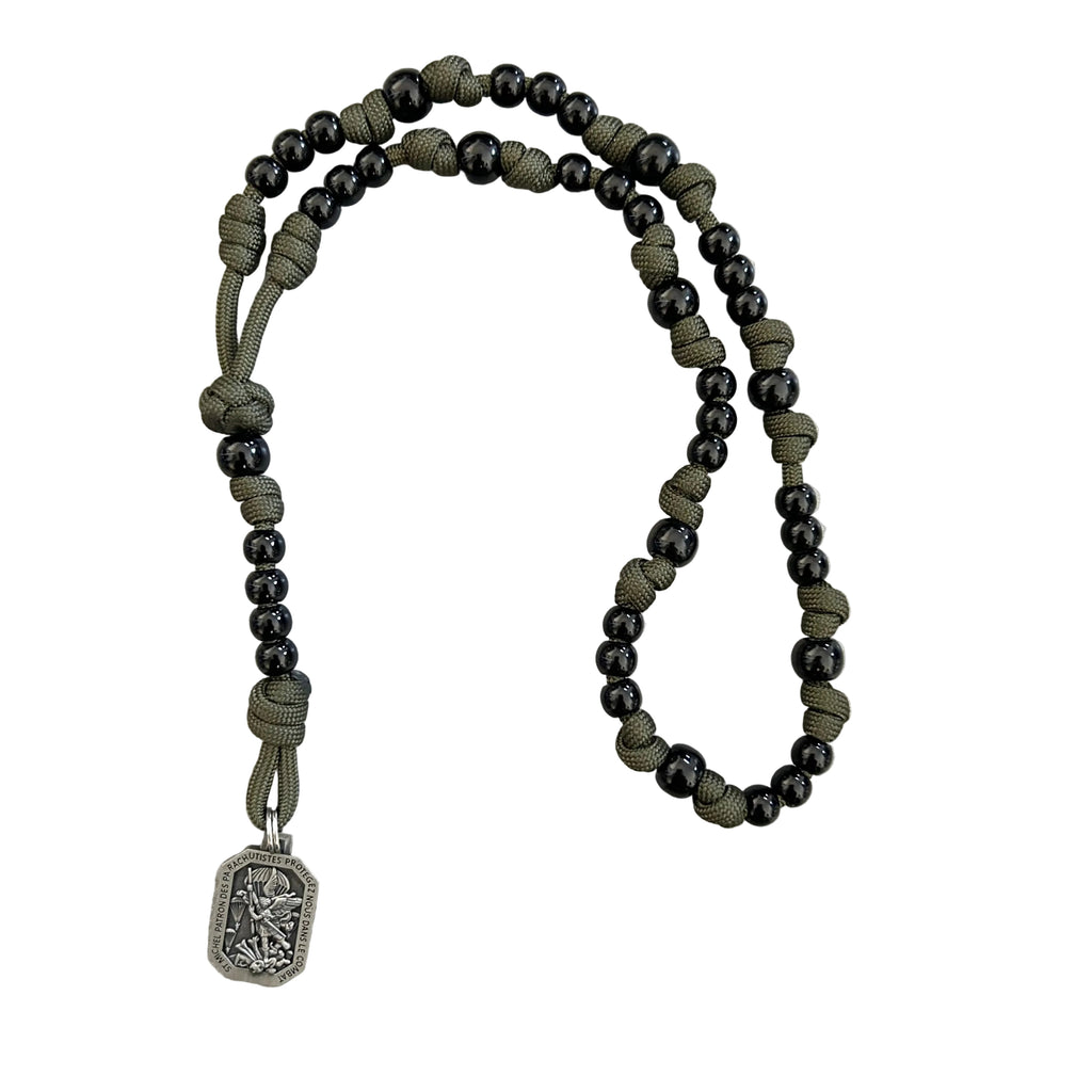 chapelet de saint michel avec medaille parachutiste