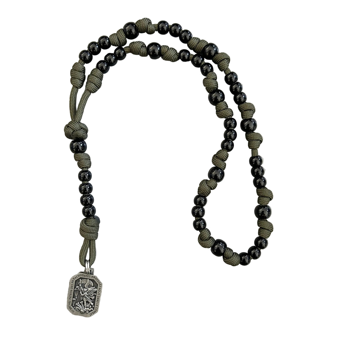 chapelet de saint michel avec medaille parachutiste